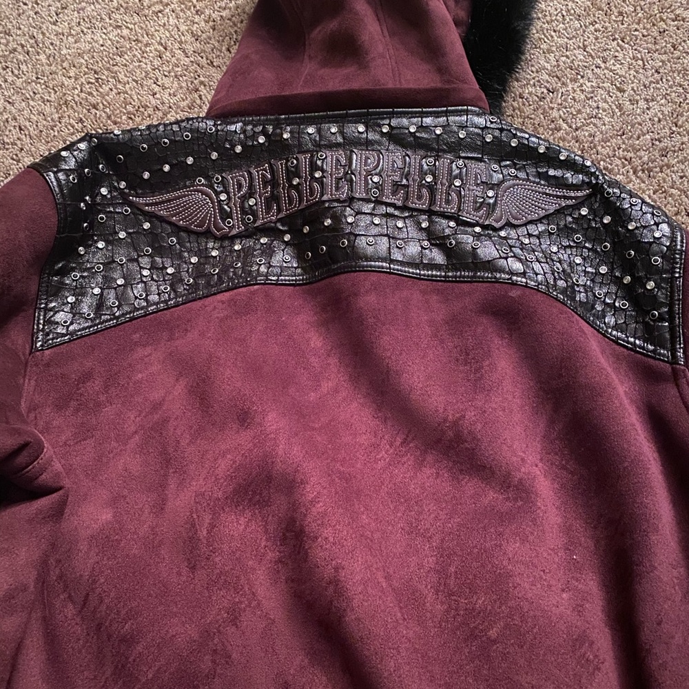 GENUINE PELLE PELLE COAT 1X W/ REMOVABLE HOOD